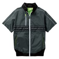 GG（ジージー） ＥＦ用半袖ブルゾン チャコールグレー 3L  8329-01　1着　「服単品」（直送品）