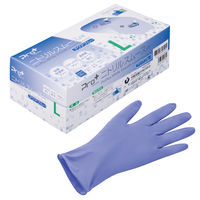 【使いきりニトリル手袋】 宇都宮製作 Pro+ニトリルスムース アクアブルー L NBR0356PF-BBL 1箱（200枚入）