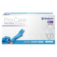 メディコムジャパン プロケア ニトリルグローブ 100/箱 ブルー Mサイズ JN133520C 1箱(100枚入)