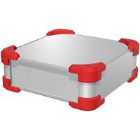 タカチ電機工業 タカチ コーナーガード付アルミケース AUG66-30-36-SR 1台 475-8181（直送品）