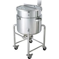 MONOVATE ステンレス鏡板型攪拌機座付ジャケット容器底バルブ35L DTM-J-36 1個 135-8906（直送品）