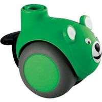 デザイン双輪キャスター"SMILES(エラストマー車輪) φ50 自在式(ホイールロック付) 5525PJI050L51BEAR GREEN（直送品）