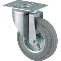 テンテキャスター プレート式キャスター"ALPHA(タイヤ痕レスタイプ) φ160 自在式 3470DIR160P63 1個（直送品）