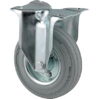 テンテキャスター プレート式キャスター"ALPHA(タイヤ痕レスタイプ) φ160 固定式 3478DIR160P63 1個（直送品）