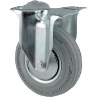 テンテキャスター プレート式キャスター"ALPHA(タイヤ痕レスタイプ) φ160 固定式 3478DIJ160P63 1個（直送品）