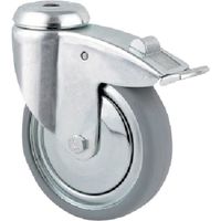 ボルト穴式キャスター"AGILA(タイヤ痕レスタイプ) φ75 自在式(トータルロック付) 2477DIK075P30-11 1個（直送品）