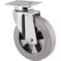 重荷重用高性能旋回キャスターDELTA(ゴム車・タイヤ痕レスタイプ・メンテナンスフリー) φ200 自在式 3640IFP200P63 1個（直送品）