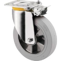 重荷重用キャスターZETA(ゴム車・タイヤ痕レスタイプ) φ160 自在式(方向ロック付) 4681IFP160P63 1個（直送品）