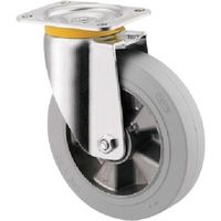 テンテキャスター 重荷重用キャスターZETA(ゴム車・タイヤ痕レスタイプ) φ160 自在式 4680IFP160P63 1個（直送品）