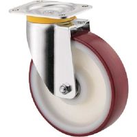 テンテキャスター 重荷重用キャスターZETA(ポリウレタン車) φ200 自在式 4680UAP200P63 1個 268-1800（直送品）