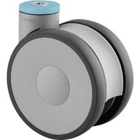 高性能旋回双輪キャスター"LINEA(ポリウレタン車・ステンレス金具) φ100 自在式 5940UAC100P30-11 1個（直送品）