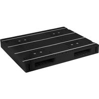 NPC プラスチックパレットAZTRー1210ー1FFWEーRR 両面二方差し 黒 AZTR-1210-1FFWE-RR 1枚（直送品）