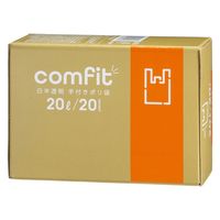 ゴミ袋 MUT20 comfit 白半透明 手付きポリ袋 薄手 20L 1個（20枚入）厚さ0.015mm ジャパックス