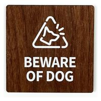 SignJapan ウッドサインプレート BEWARE OF DOG TYPE2-2