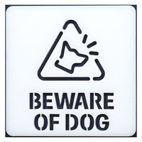 SignJapan 中抜きピクトサイン BEWARE OF DOG