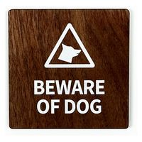 SignJapan ウッドサインプレート BEWARE OF DOG TYPE1-2