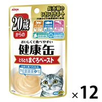 健康缶 20歳からの健康缶 まぐろペースト 40g 12袋 アイシア キャットフード 猫用 パウチ