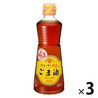 かどや 純正ごま油 （PET） 600g 1セット（1個×3） かどや製油 胡麻油
