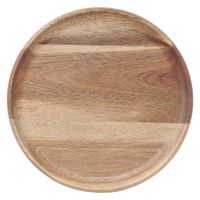 無印良品 アカシア お皿にもなるカッティングボード 丸型 約直径18×高さ1.5cm 良品計画