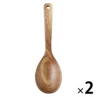 無印良品 アカシア 取り分けスプーン 大 約長さ25cm 1セット（1本×2） 良品計画