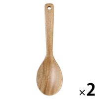 無印良品 アカシア 取り分けスプーン 小 約長さ22.5cm 1セット（1本×2） 良品計画