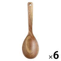 無印良品 アカシア 取り分けスプーン 大 約長さ25cm 1セット（1本×6） 良品計画