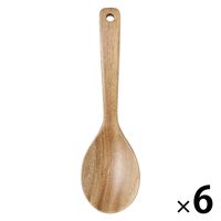 無印良品 アカシア 取り分けスプーン 小 約長さ22.5cm 1セット（1本×6） 良品計画