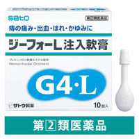 ジーフォーL注入軟膏 2g×10個 佐藤製薬 塗り薬 ステロイド配合 痔の痛み・出血・はれ・かゆみ【指定第2類医薬品】