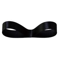 ヘッズサテンリボンBLACK16mm 1袋（1巻入）