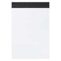 【宅配袋】アスクル 現場のチカラ ビニール宅配袋 白 大・マチ付きサイズ 封かんシール・開封ミシン目付 1セット（10枚入×5） オリジナル