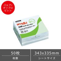 日本製紙クレシア ワイプオールX50 クロスライク ブルー 4つ折り 60660 1パック