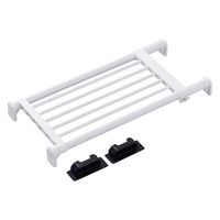 アイリスオーヤマ 強力伸縮棚 ホワイト H-J-P73R 1個