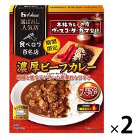 期間限定 選ばれし人気店 濃厚ビーフカレー 大辛 1人前・180g 1セット（1個×2）ハウス食品 レンジ対応 レトルト