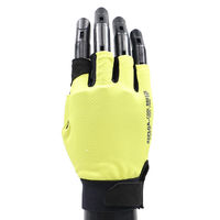 コーコス信岡 冷感手袋指だし ライム Z-402
