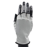 コーコス信岡 冷感手袋手のひら無し グレー Mサイズ Z-404 1双