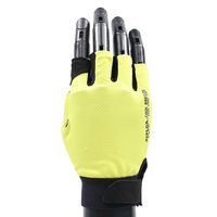 コーコス信岡 冷感手袋指だし ライム Mサイズ Z-402 1双