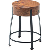 東谷 ROOM ESSENCE ジェラルド ウッドスツール ブラウン JW-107 1台（直送品）