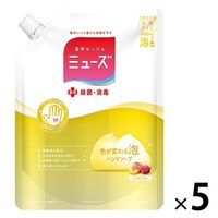 ミューズ 泡ハンドソープ ピーチ＆ローズ 大型 詰め替え 450ml 1セット（1個×5） 手洗い石鹸 薬用石鹸 ミューズ石鹸