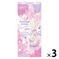 【数量限定】お部屋の消臭力 プレミアムアロマ スティック 部屋用 イニシャルブルーム 本体 50ml 1セット（1個×3） 芳香剤 エステー