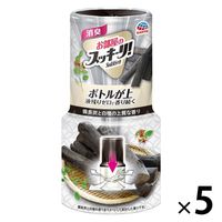 消臭剤 部屋 芳香剤 お部屋のスッキーリ Sukki-ri 備長炭と白檀の上質な香り 400ml 1セット（1個×5） 置き型