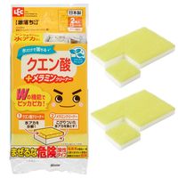 激落ちくん 水だけで落ちる クエン酸＋メラミンクリーナー キッチン お掃除用スポンジ 水アカ用 12カット×2枚 1個 レック