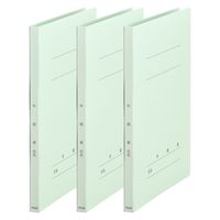 プラス 紙製ファイル フラットファイル 年組番氏名 A4タテ ブルー 79595 1パック（3冊）