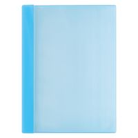 プラス クリアファイル 通知表ファイル A4 6ポケット タテ入れ ライトブルー 79872 1箱(1袋(10冊入)×10)