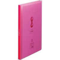 キングジム クリアーファイル サイドインヒクタス透明 A4 タテ型 赤 7187-3Tアカ 1冊