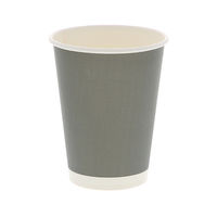 シモジマ HEIKO 紙コップ アイス・ホット兼用 12オンス 口径90mm ライトグレー 004535936 1袋(50個)