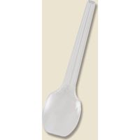シモジマ ヘイコープラスプーン 10cm 透明 バラ 004513008 1袋(100本)