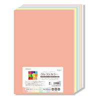 長門屋商店 いろいろ いろがようし クレヨンカラー A4 ミルキーカラー10色アソート ナ-CR912 1冊(20枚)