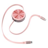 センチュリー BaumCableコードリール式ケーブル ベビーピンク AC-CCR-CC75PK 1台（直送品）