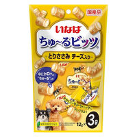 いなば ちゅ～るビッツ とりささみ チーズ入り（12g×3袋）国産 1袋 ちゅーる ドッグフード 犬用 おやつ