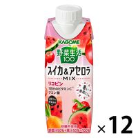 カゴメ 野菜生活100 スイカ＆アセロラMIX 250g 1箱（12本入）